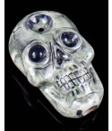 Grinning Skull Ceramic Hand Pipe