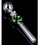 5.5" Color Donut Glass Oil Burner Pipe