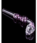 6" Skull Head Dual Donut Glass Oil Burner Pipe