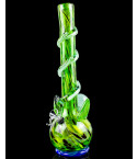 Leafy Galaxy - 15" Round Bottom Beaker Bong - Green