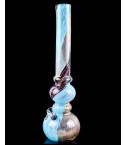 The Sunburst - 18" Double Bubble Bong - Blue