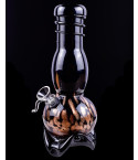 10" Golden Shimmering Color Blast Bong - Black Dicro