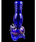 10" Golden Shimmering Color Blast Bong - Blue Dicro
