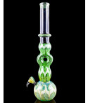 The Grand Lux Triple Bubble Fumed Bong - Green