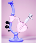 Infinite Love - Recycler Heart Bong - Pink