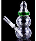 4" Mini Baby Bottle Water Pipe - Oil Rig - Green