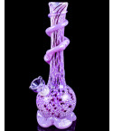 The Splendid - 12" Dual Frit Wire Wrap Vase Bong - Mermaid Purple