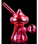 Mushroom Design Dab Rig Bong Oil Burner - Pink