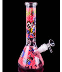 Rick and Morty Glow Honeycomb Beaker Bong - Red