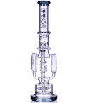 Ganymede - Lookah® - 18" Coil Perc To Sprinkler Perc Bong - Black