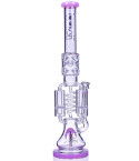 Strange Smoke - 20" Lookah® Running On 'Shrooms Glass Water Pipe Bong - Pink