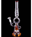 Tsunami Glass Amber Donut Sprinkler Bong