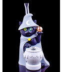 Cute Silicone Wizard Cat Bong - Grey
