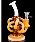 The Smoke Storm - In N Out Arm Vortex Recycler Bong - Amber