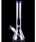 Clear Sky Giant Bong - 16" 9MM Thick Clear Beaker Bong - Blue