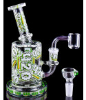 FestiBlast - Clover Glass - 420 Celebration Mini Bong/Dab Rig