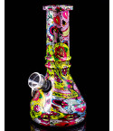 Metallic Print Mini Beaker Bong