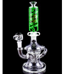 Krave Glass - Dual Chamber Glycerin Recycler Bong - Green