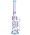 The Topaz - 20" Chill Glass Premium Series Sprinkler Bong - Milk Green