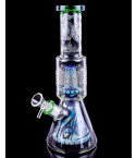 Eternal Dragon - 12" Sandblasted Beaker in Beaker Bong