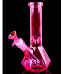 Diamond Beaker Base Pink Girly Bong