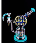 Crimson Seven Shooter Revolver Bong - Teal
