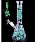 420 Cloudburst Glow In The Dark Beaker Bong - Crazy Glow!!