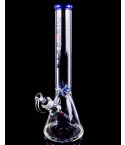 The Straight Shooter – 16" Extra Thick Beaker Bong - Blue