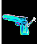 Iridescent Pistol Bong