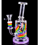 Rainbow Leaf Blaze - Atomic Glass - Colorful Mini Bong