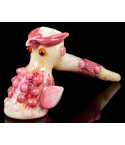8" Owl Hand Blown Hammer Sherlock Bubbler