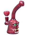 Halloween Monster  - 8" Tilted Marble Bubbler 