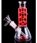 Haze Froster - Mini Freezable Glycerin Beaker Bong  - Red