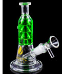 Atomic Glass - Mini Freezable Glycerin Straight Tube Bong - Green