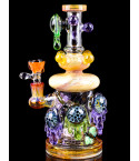 Beehive - Tattaoo® Glass - Tattaoo® Glass - 10" Shower head Honeycomb Colorful Bong