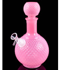 Vintage Crystal Decanter Solid Color Glass Bong - Cruet - Pink