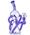 5-ARM RECYCLER SMOKING BONG Dab Rig - Purple