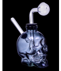 Skull Design Dab Rig Bong Oil Burner - Smoke