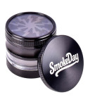 SmokeDay Static Lightning Grinder (63mm) - Black
