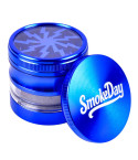 SmokeDay Static Lightning Grinder (63mm) - Blue