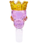 Skull King - 14mm Male Dry Herb Skull Bowl - Pink