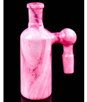 14mm 90° Marble Design Sidecar Ash Catcher – Pink