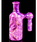 14mm 90° Marble Design Sidecar Ash Catcher – Purple