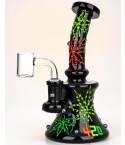 420 Neon Hemp Leaf Glow In The Dark Dab Rig