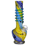 8-10" Wire Wrap Bong - rainbow sherbet 
