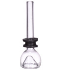 Male Dry Herb Bowl With Long Stem- Clear