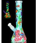 Reef Riot Glow In The Dark Beaker Bong - CRAZY GLOW!!