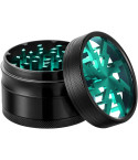 Clear Top Lightning Pattern Aluminum Grinder