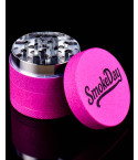 SmokeDay Pink Stardust 4-Piece Grinder – 40mm