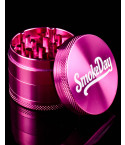 SmokeDay 50mm Aluminum 4-Part Grinder – Rose Pink